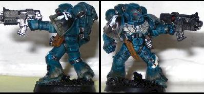 Tactical Space Marine Test Model... by cyberaggie