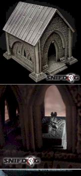 chapel with gravestone by snifdog