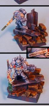 Warhammer 40k Grey Knight on sculpted base by James by Wappellious