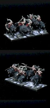 Doomfire Warlocks, Dark Elves by warhamsterpainting