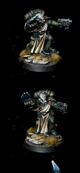 Space Marine Dark Angels Vanguard Veteran by warhamsterpainting