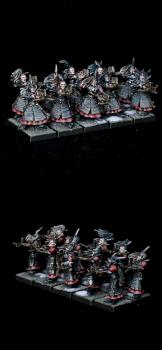 Darkshards, Dark Elves Crossbowmen by warhamsterpainting