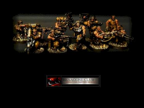 Warhammer 40.000 SLY MARBO CADIAN AND SQUAD. by Hexagone Club