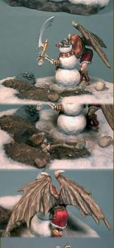 Sophie and Snowman - Iron Painter 4, Round 1 Entry by PaintMinion