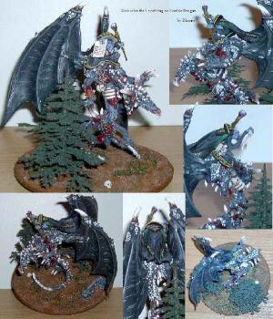 Zacharias the Everliving on Zombie Dragon by Khorne