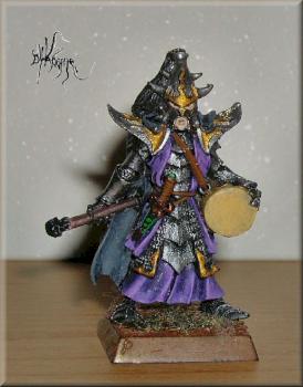 Dark Elf Black Guard Musician by Khorne