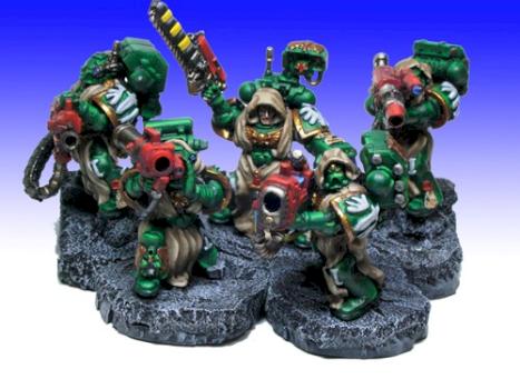 Converted Dark Angels Devastator Squad by miniDrake