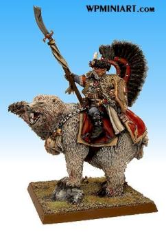 Warhammer Tsar Boris of Kislev on Bear by funkyyuzzam