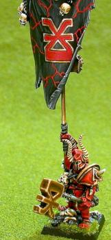 Khorne Battle Standard Bearer by jesseoa