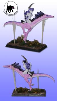 Mounted Daemonette of Slaanesh by PussycatPrincess