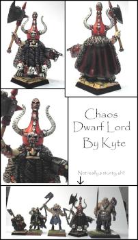 Chaos Dwarf Hero on foot. by Kyte