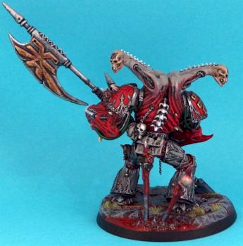 converted khorne chaos space marine demon prince back by the Infadel