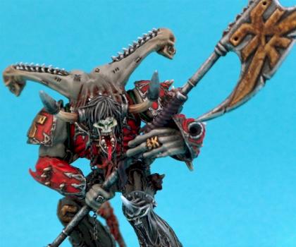 converted khorne chaos space marine demon prince by the Infadel