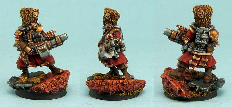 WH40K Imperial Guard Vostroyan Guardsman with Grenade Launcher by Toffgd