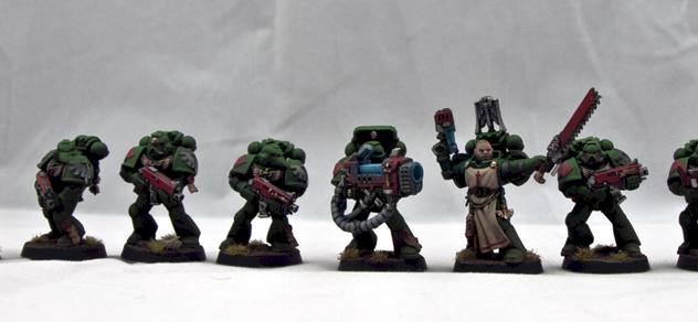 finished dark angels army close-ups by jason