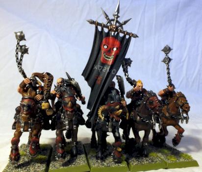 Marauder horsemen with the Mark of Khorne by The Green Man