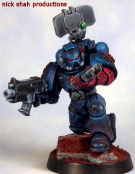 Crimson Fists Techmarine Apprentice by disinfect