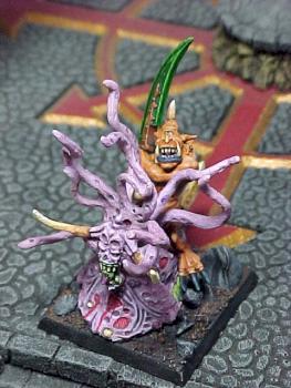 Plaguebearer Champion on Beast of Nurgle by ThomasGrable