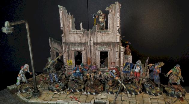 Gang of Wastelanders Afterglow Miniature Game by Arekarkadiusz