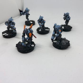 T'au Sa'cea sept Pathfinders with Ion Rifles by peej