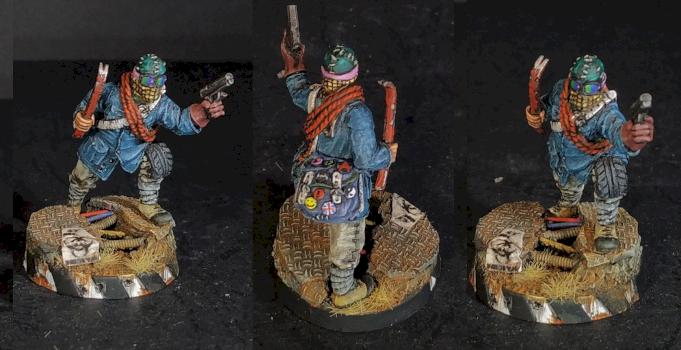 Looter from Gang of Wastelanders Afterglow Miniature Game. by Arekarkadiusz