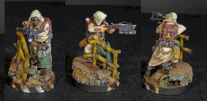 Hunter for Gang of Wastelanders Afterglow Miniature Game. by Arekarkadiusz