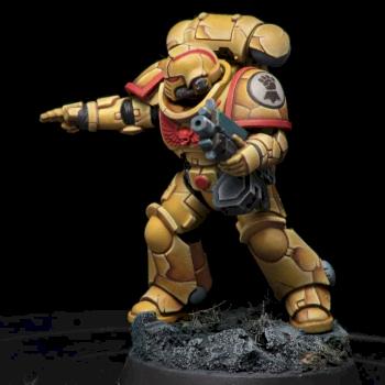 Space marine Imperial Fist Primaris Intercessor by El Sabel