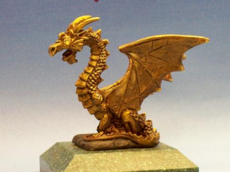 Bronze dragon gargoyle by StillLifeMiniatures