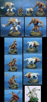 Hordes Circle group - Kaya, Laris and Warpwolves by lono