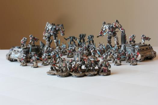 Grey Knight army shot (1750pts) by PaintMyBits