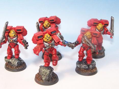 Blood Angels Assault Squad by Lou Massignani