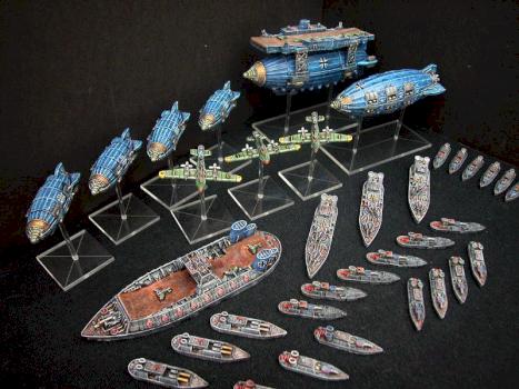 Dystopian Wars Prussian Fleet by AndyT