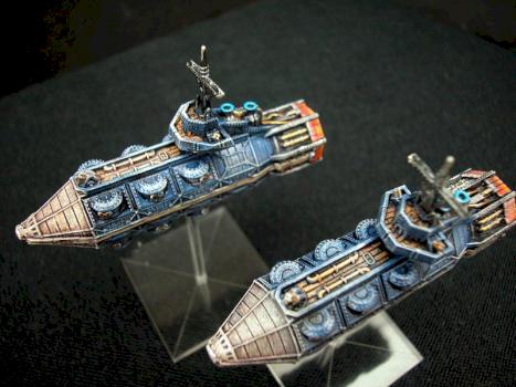 Dystopian Wars RoF Furieux Airships by AndyT