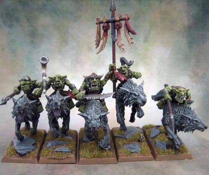 Goblin Wolf Riders by Leolian