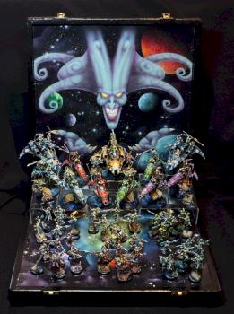 Harlequin army on display board by HopeRiver