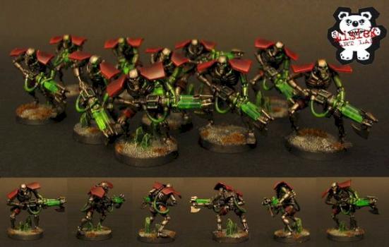 Necron immortals by Misiek