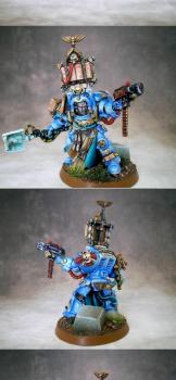 Ultramarines Librarian by Beerzerks Painting