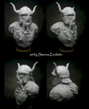 Warrior bust by Stavros Zouliatis