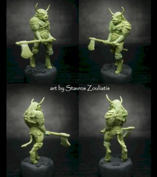 Minotaur 35mm sculpture by Stavros Zouliatis