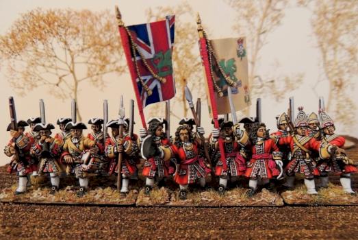 1700 British foot regiment by Thau