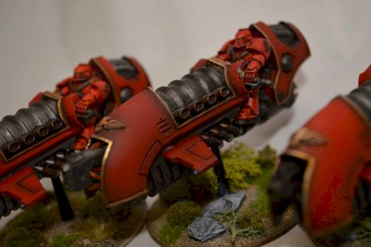 IX Legion Blood Angels Scimitar Jet Bikes by DarianZG