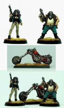 Biker bloke with biker chick by sparrowhawk2k