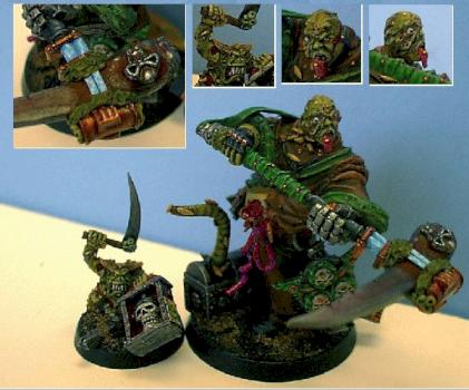 Nurgle Cultist and Nurgling Sidekick by fastball24