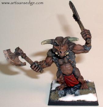 Minotaur of the Chaos Wastelands. by The Artisan