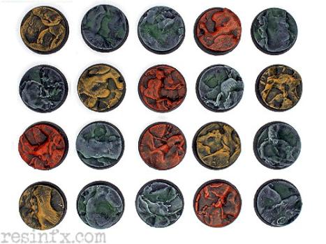 25mm Bases "Magma" by philydorf