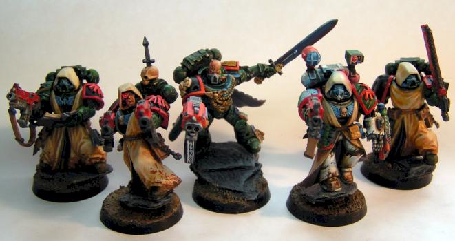 Dark Angel Vets with apothecary and captain by cdamage