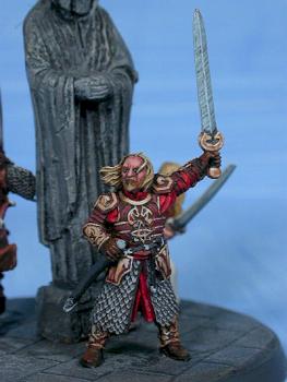 lord of the rings Helm's Deep Theoden by darkrealm miniatures