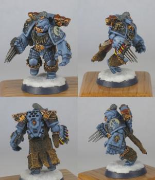 Wolf Guard Battle Leader in Runic armour by Blackmane