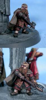 lord of the rings Helm's Deep Gimli by darkrealm miniatures