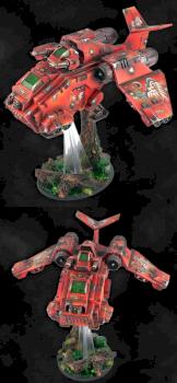 Blood Angels Stormraven Gunship by MaybugM